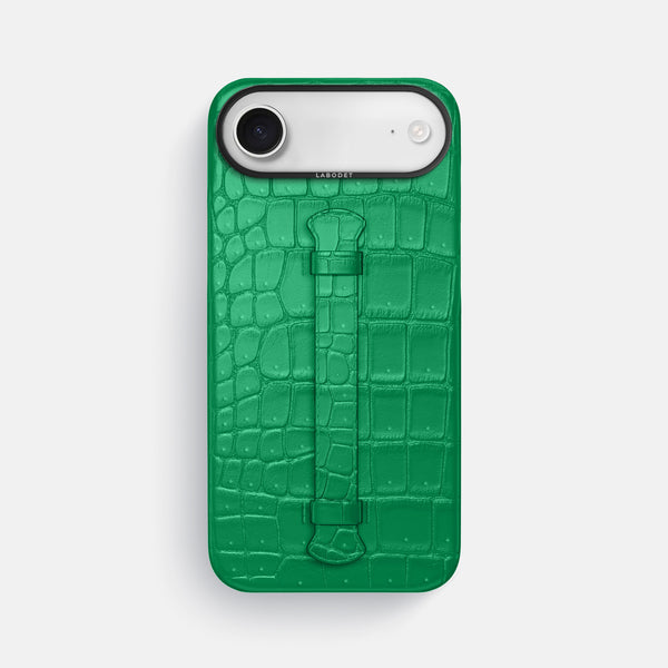 Center Handle For iPhone 17 Air In Porosus Crocodile