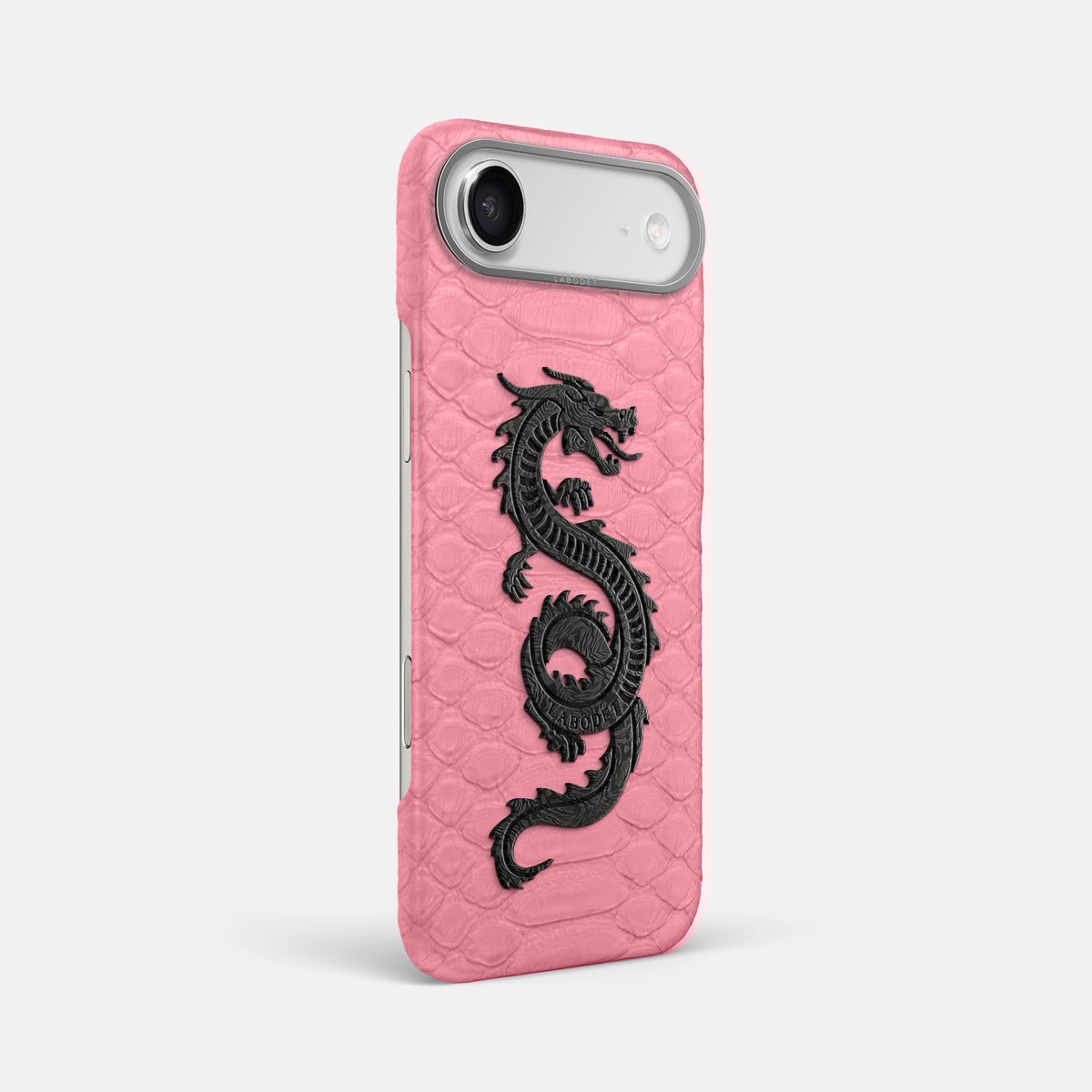 Classic Case With Carbon Dragon For iPhone 17 Air In Python -2 | Pink-Steel