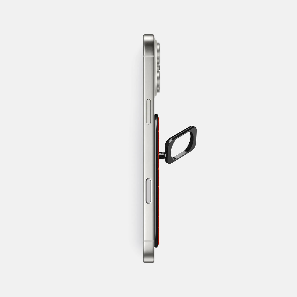 MagSafe Ring For iPhone 17 Pro Max In Shiny Alligator -3 | Orange-Black