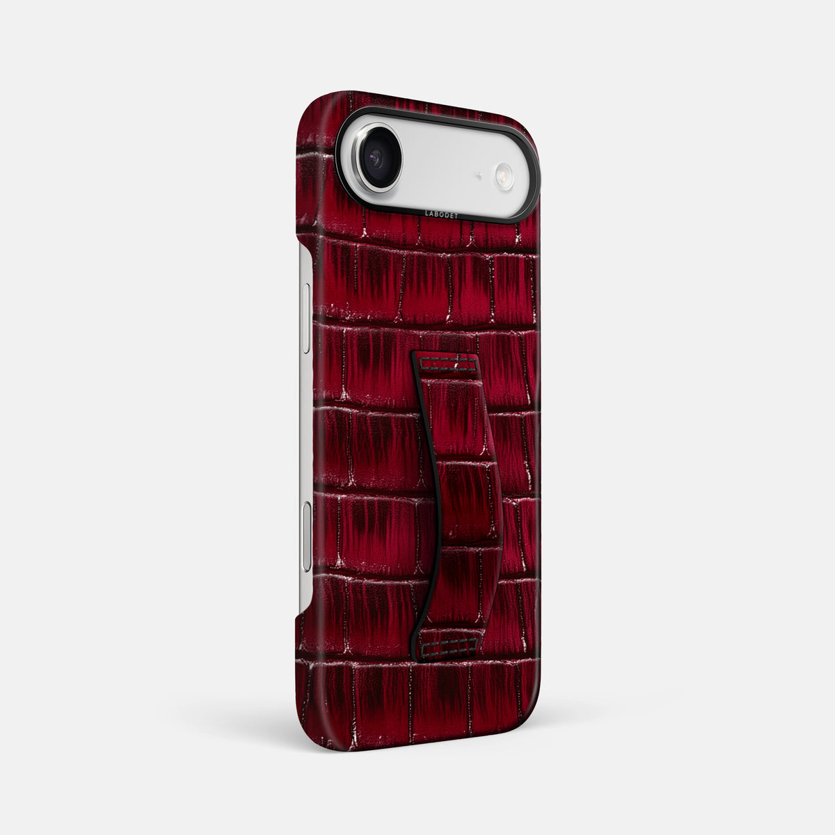 Finger Case For iPhone 17 Air In Patina Alligator -2 | Havana-Burgundy-Black