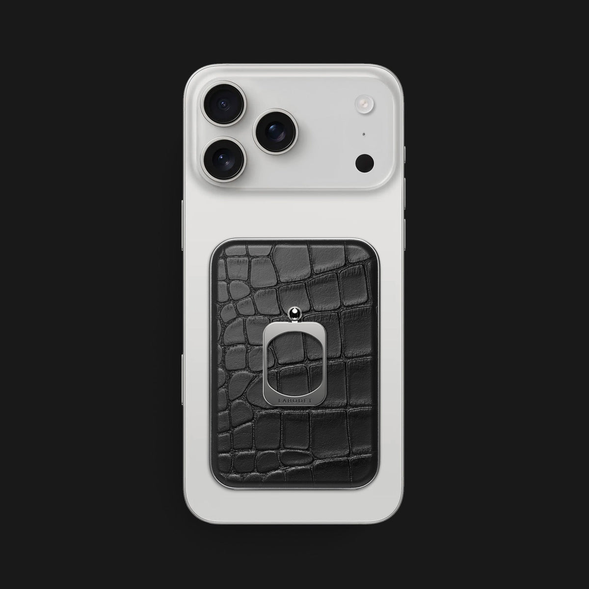MagSafe Ring Edition Black For iPhone 18 Pro Max In Alligator -1 | Edition-Black-Steel