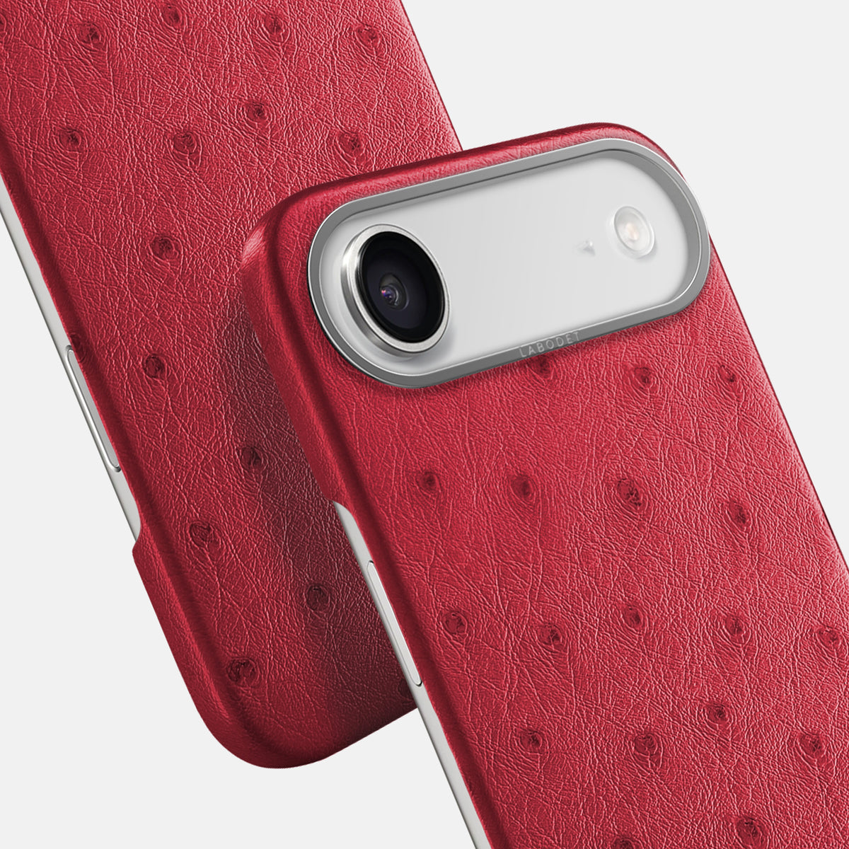 Classic Case For iPhone 17 Air In Ostrich -6 | Red-Steel