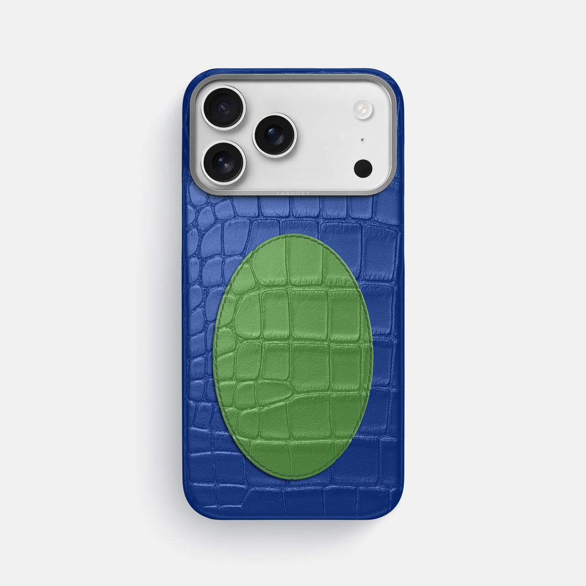 Classic Case With Oval For iPhone 18 Pro Max In Alligator -1 | Royal-Blue-Steel