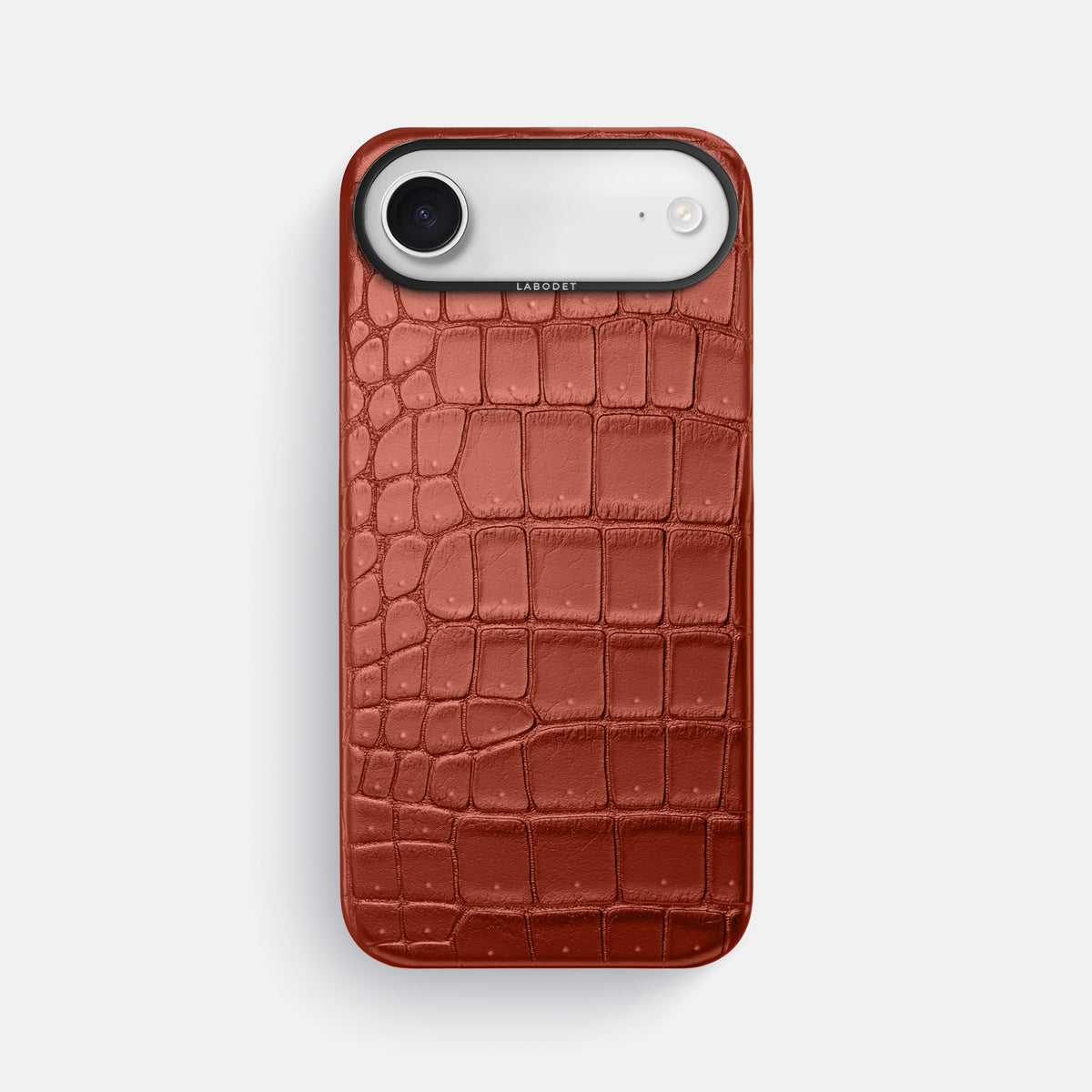 Classic Case For iPhone 17 Air In Porosus Crocodile -1 | Mahogany-Brown-Black