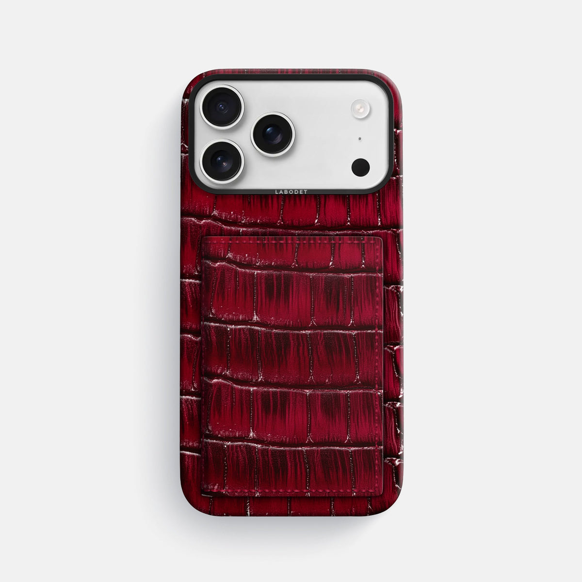 Bi-Fold Case For iPhone 18 Pro Max In Patina Alligator -1 | Havana-Burgundy-Black