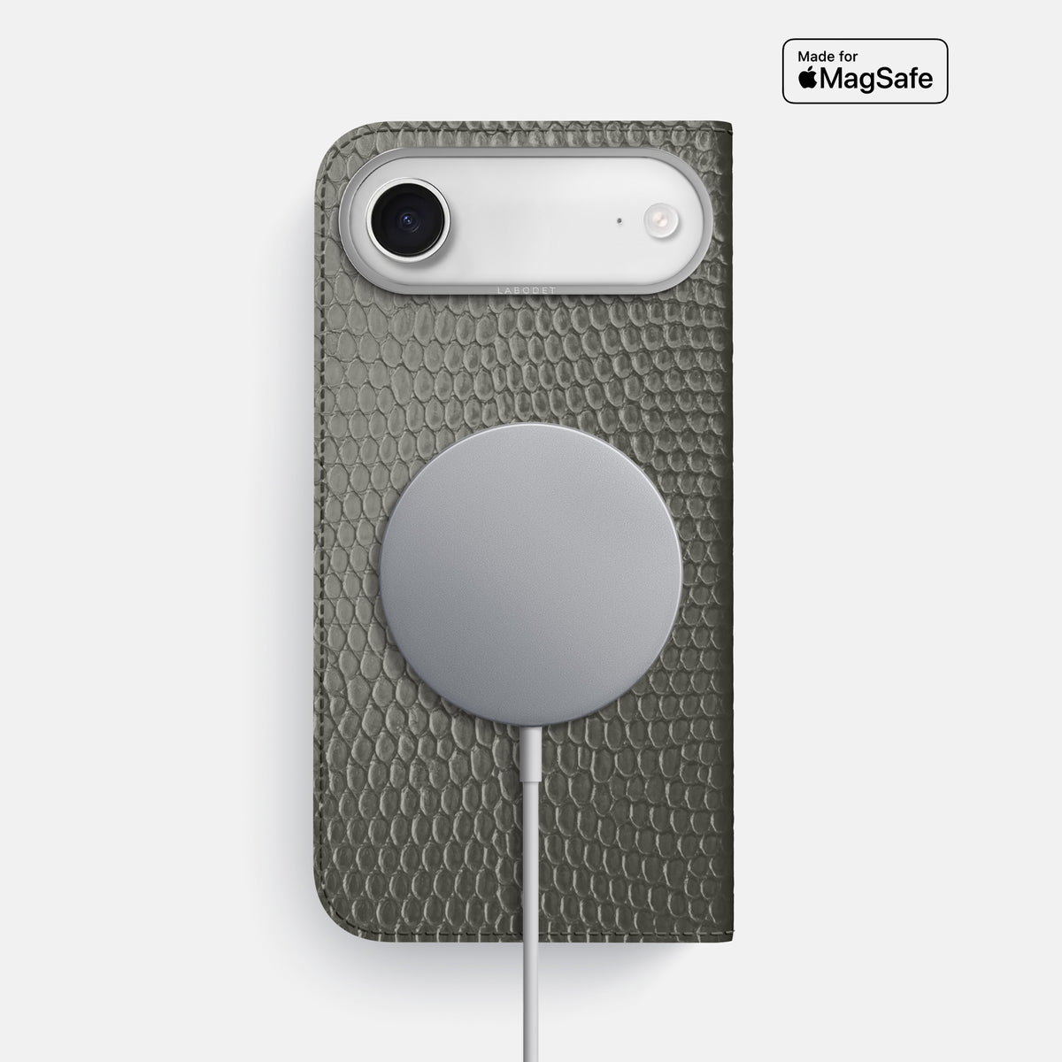 Folio Case For iPhone 17 Air In Lizard -3 | Grey-Steel