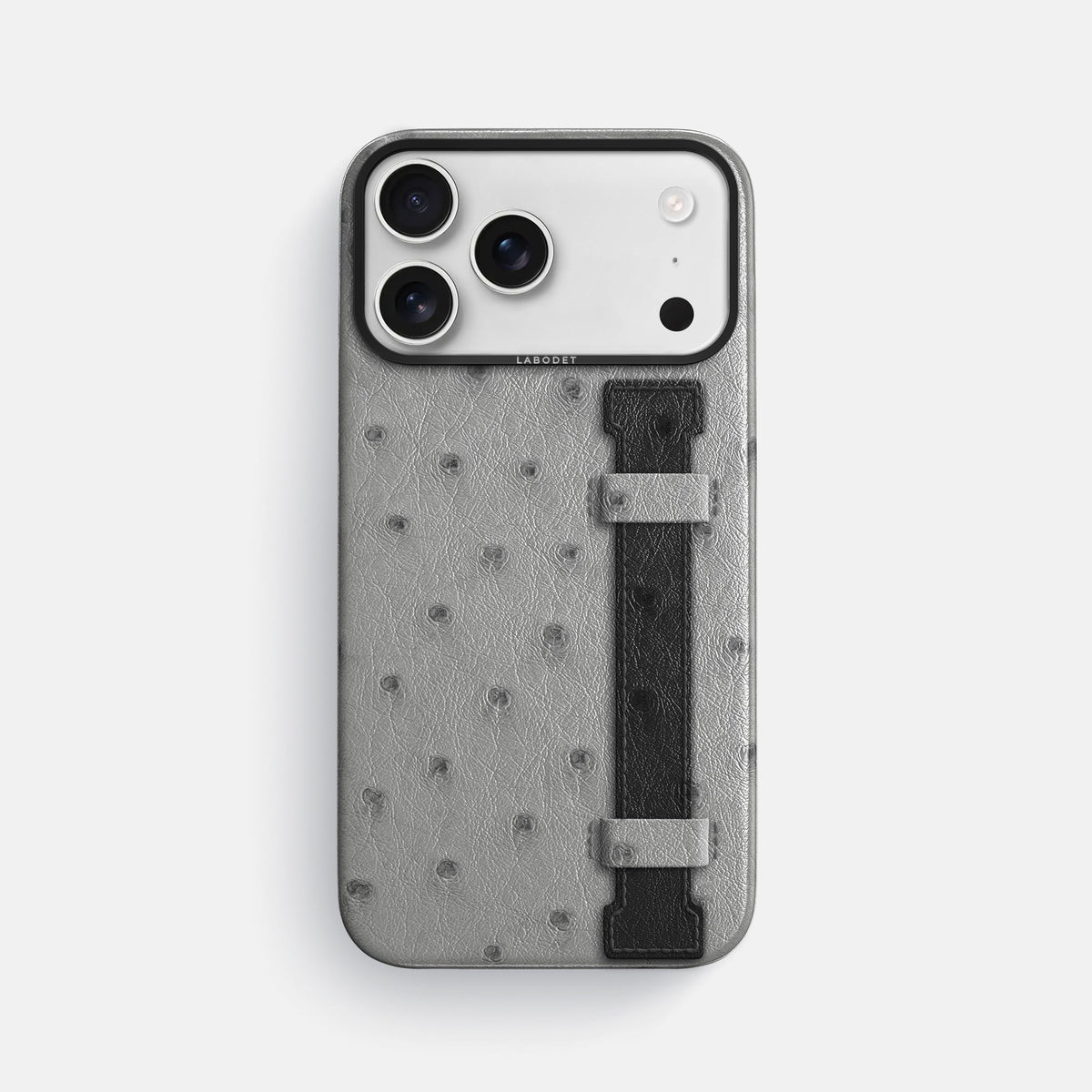 Handle Case Coloré For iPhone 18 Pro Max In Ostrich -1 | Silver-Black
