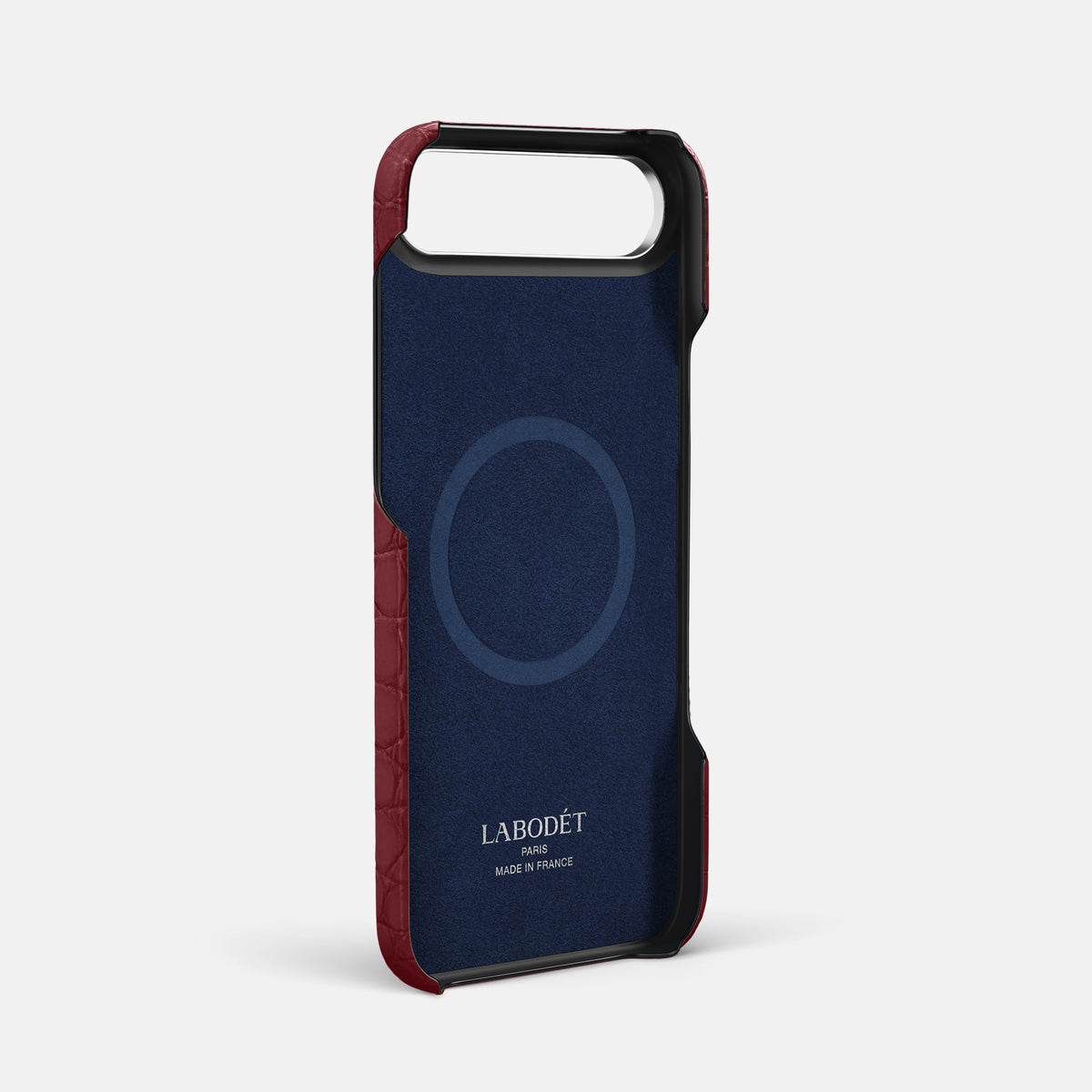 Classic Case With Carbon Dragon For iPhone 17 Air In Alligator -4 | Burgundy-Steel
