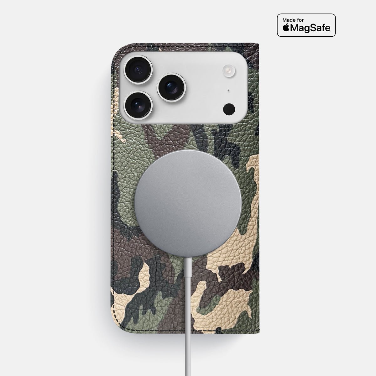 Folio Slim Case For iPhone 17 Pro Max In Calf -3 | Camouflage