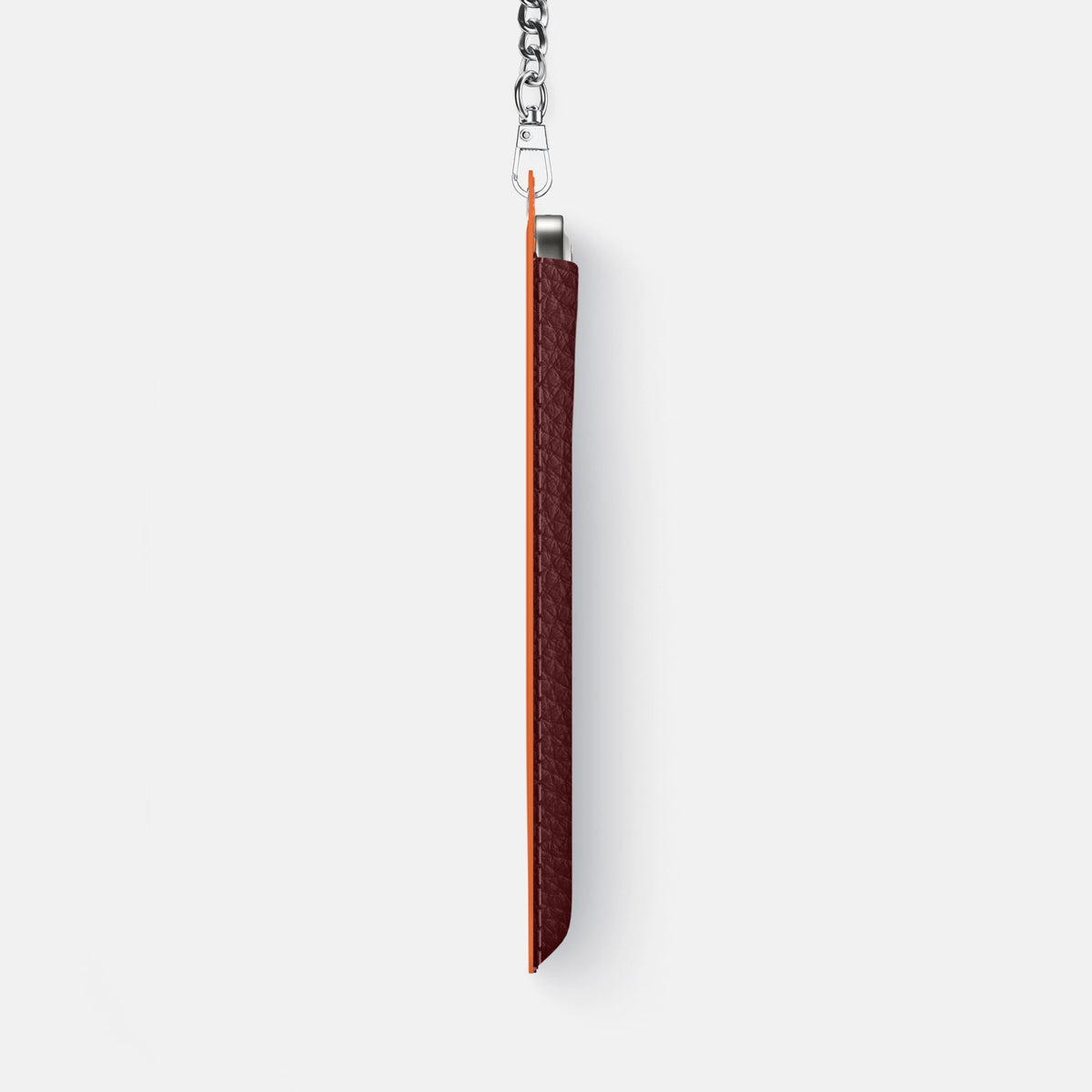 Crossbody Bag For iPhone 18 Pro Max In Calf -4 | Bordeaux-Steel
