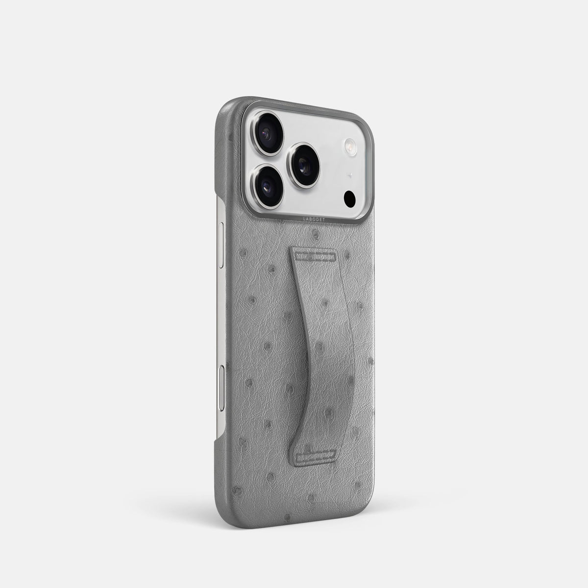 Finger Case For iPhone 18 Pro In Ostrich -2 | Silver-Steel