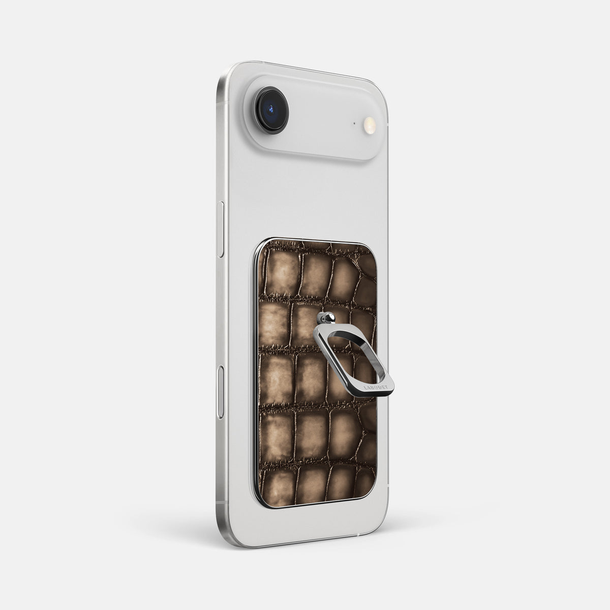 MagSafe Ring For iPhone 17 Air In Patina Alligator -1 | Etoupe-Steel