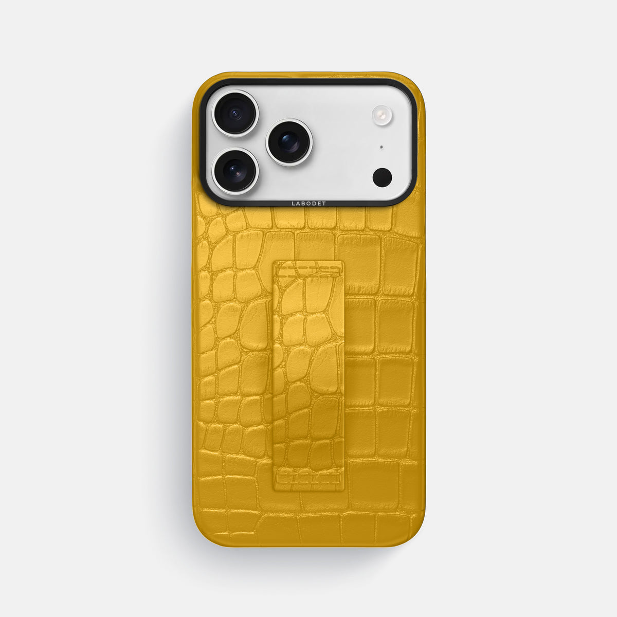 Finger Case For iPhone 17 Pro Max In Alligator -1 | Yellow-Black