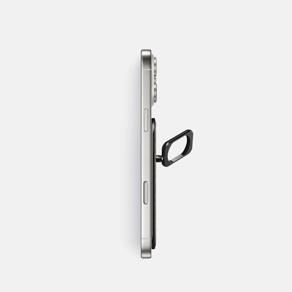 MagSafe Ring For iPhone 18 Pro In Porosus Crocodile -3 | Fur-Brown-Black