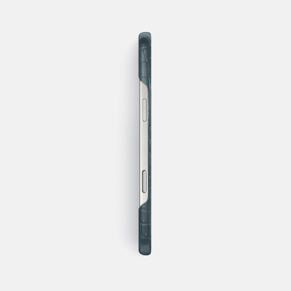 Slim Case For iPhone 18 Pro Max In Porosus Crocodile -3 | Denim