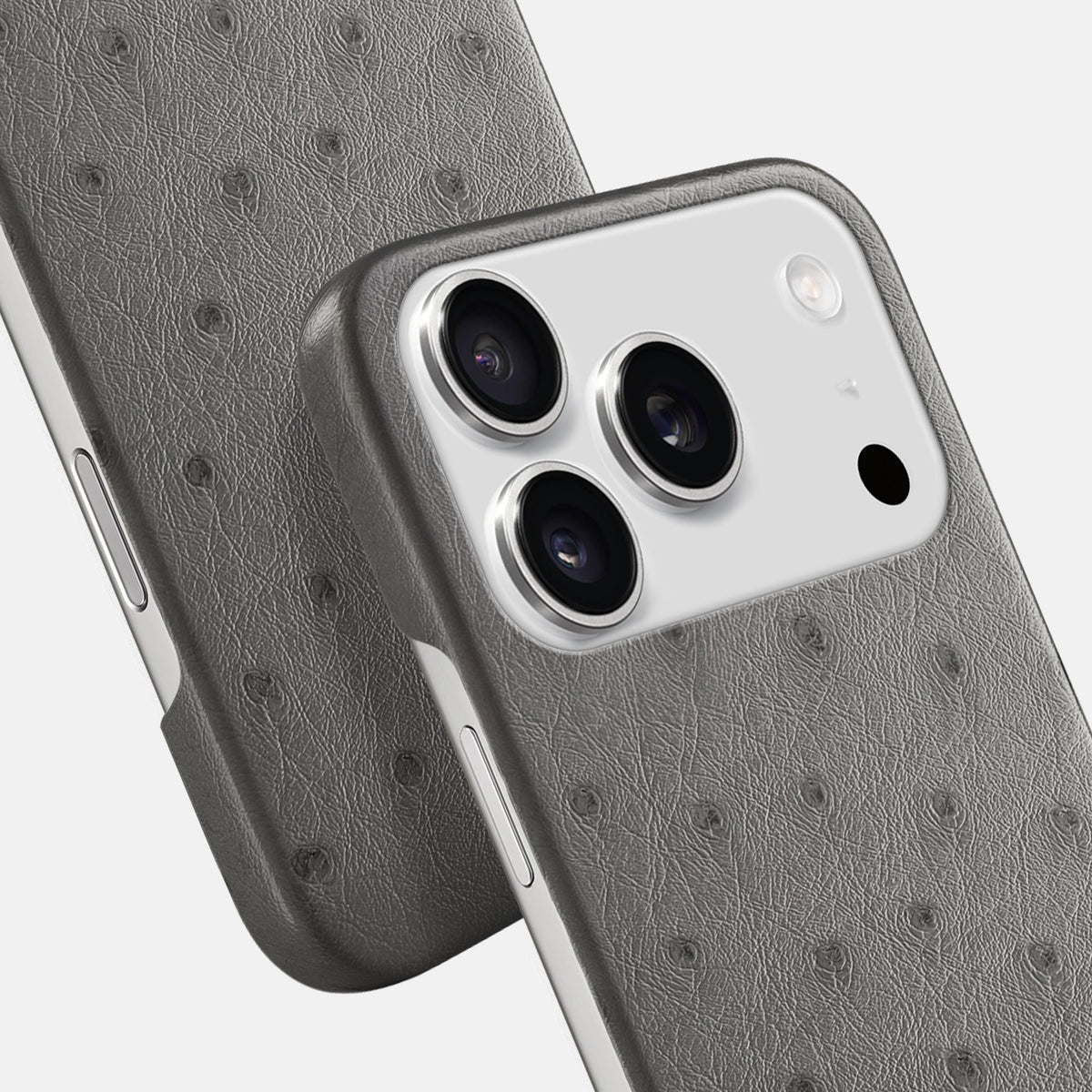 Slim Case For iPhone 18 Pro In Ostrich -6 | Grey