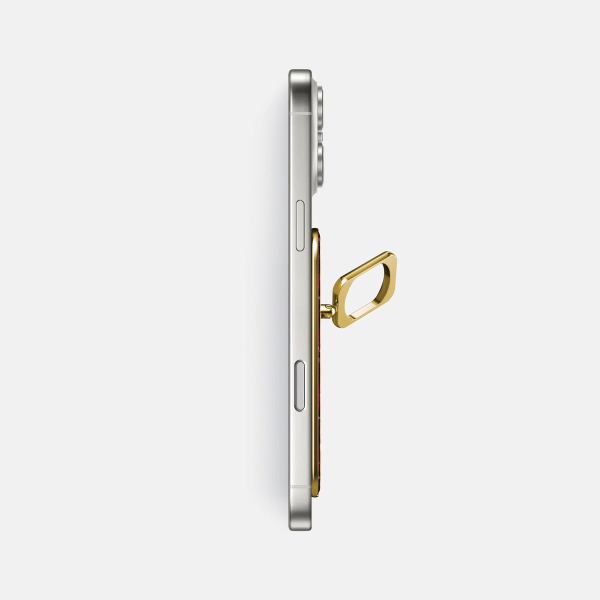 MagSafe Ring For iPhone 18 Pro Max In Patina Alligator -3 | Havana-Burgundy-Gold
