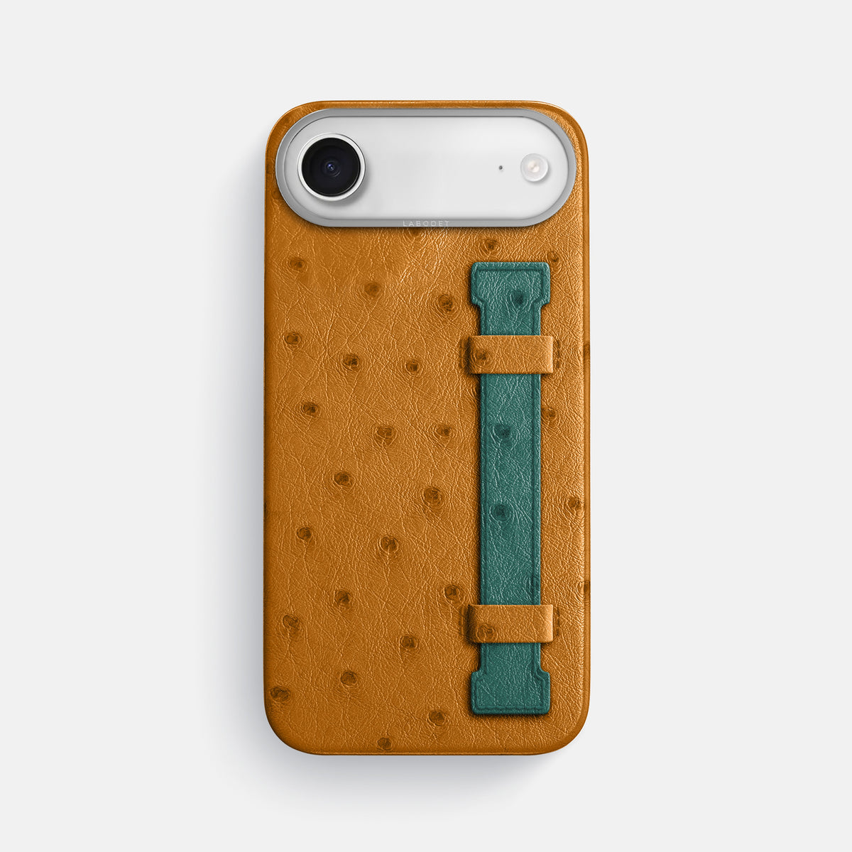 Handle Case Coloré For iPhone 17 Air In Ostrich -1 | Chestnut-Steel