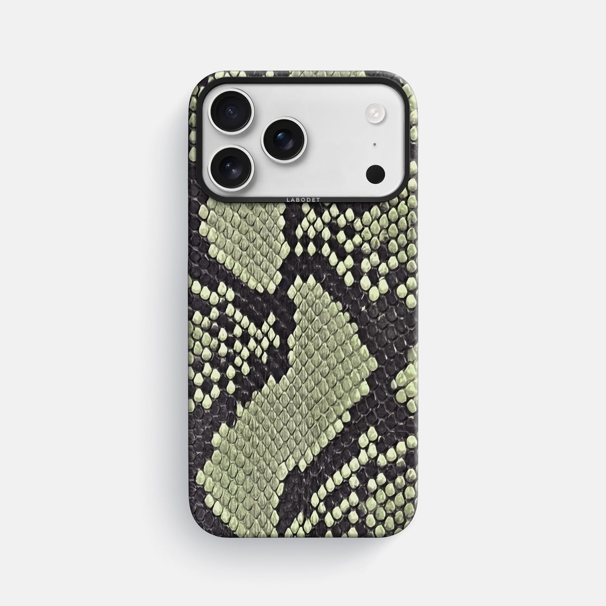 Classic Case For iPhone 17 Pro Max In Deluxe Python -1 | Army-Green-Black