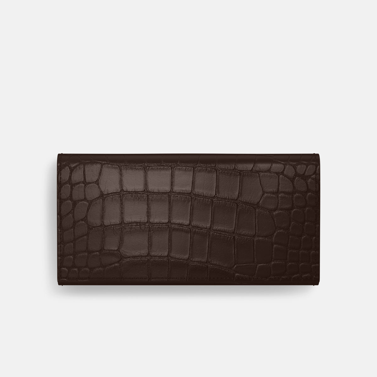 Wallet Case For iPhone 17 Pro In Alligator -3 | Dark-Brown