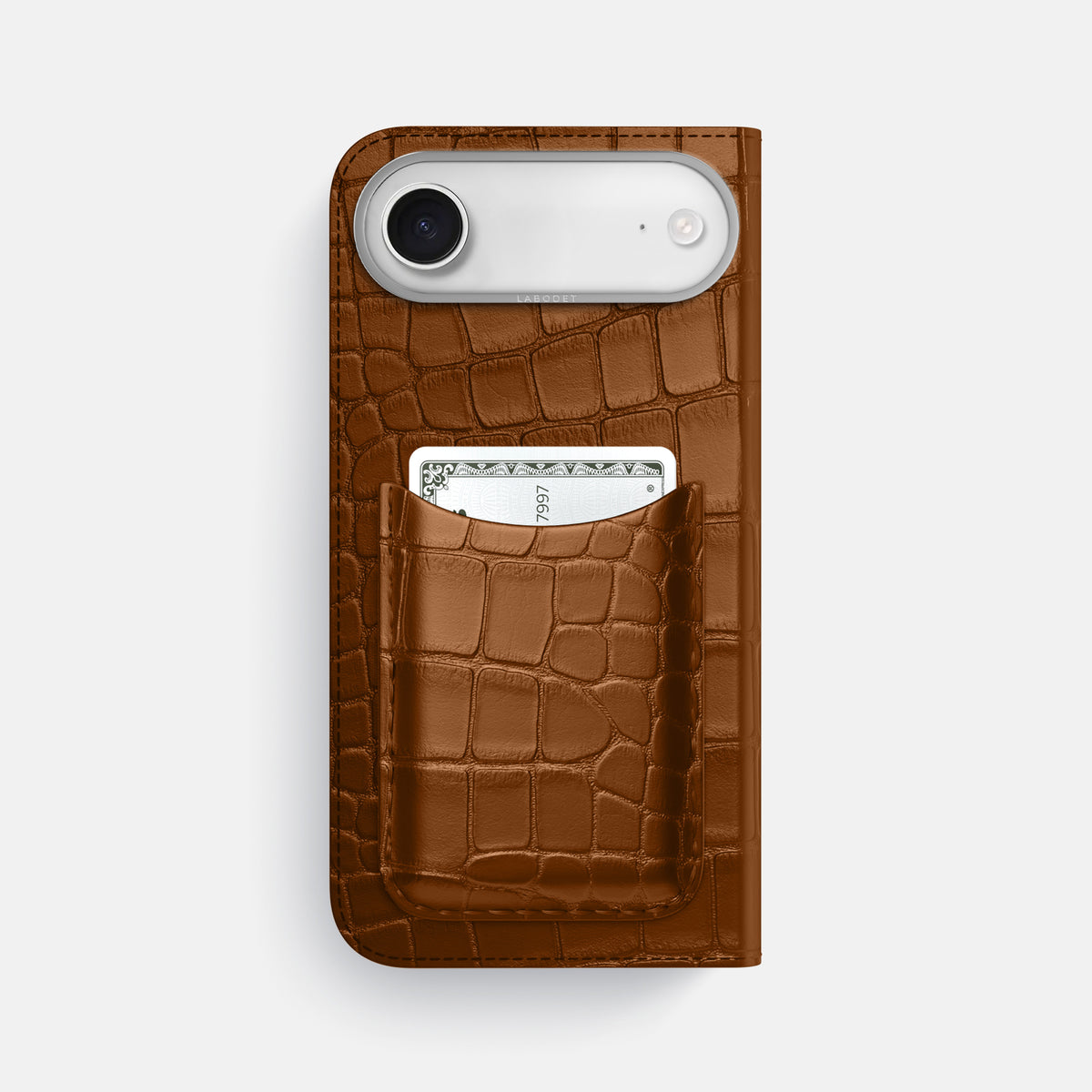 Folio Case with Card For iPhone 17 Air In Alligator -3 | Honey-Steel
