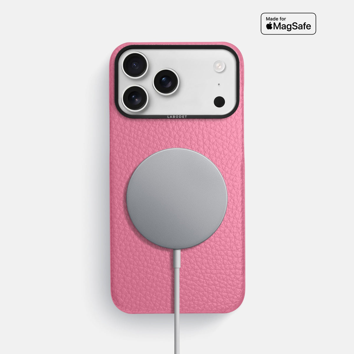 Classic Case For iPhone 18 Pro Max In Calf -5 | Pink-Black