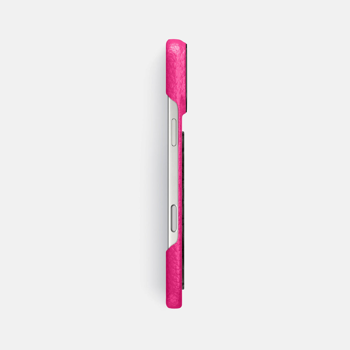 Classic Case With Carbon Dragon For iPhone 18 Pro Max In Calf -3 | Magenta-Black
