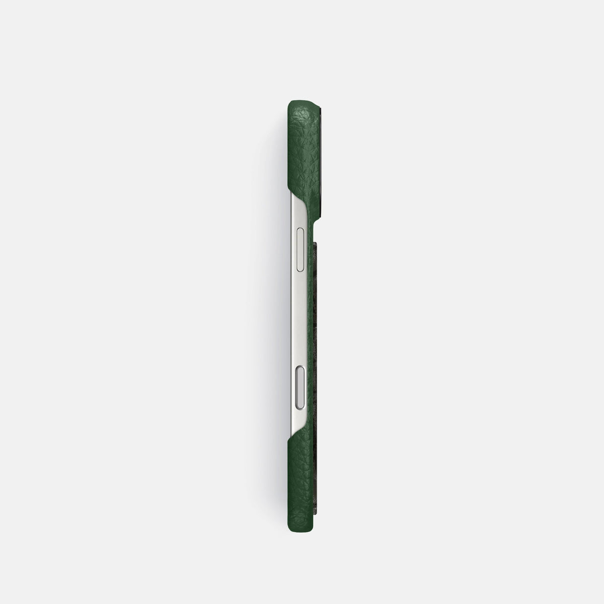 Classic Case With Carbon Dragon For iPhone 18 Pro In Calf -3 | Dark-Green-Black