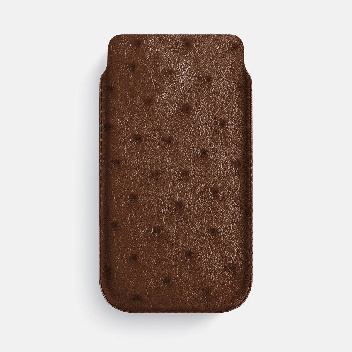 Pouch Case For iPhone 17 Air In Ostrich -1 | Chocolate