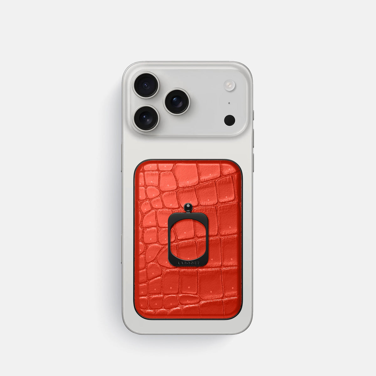 MagSafe Ring For iPhone 18 Pro In Porosus Crocodile -2 | Rust-Black