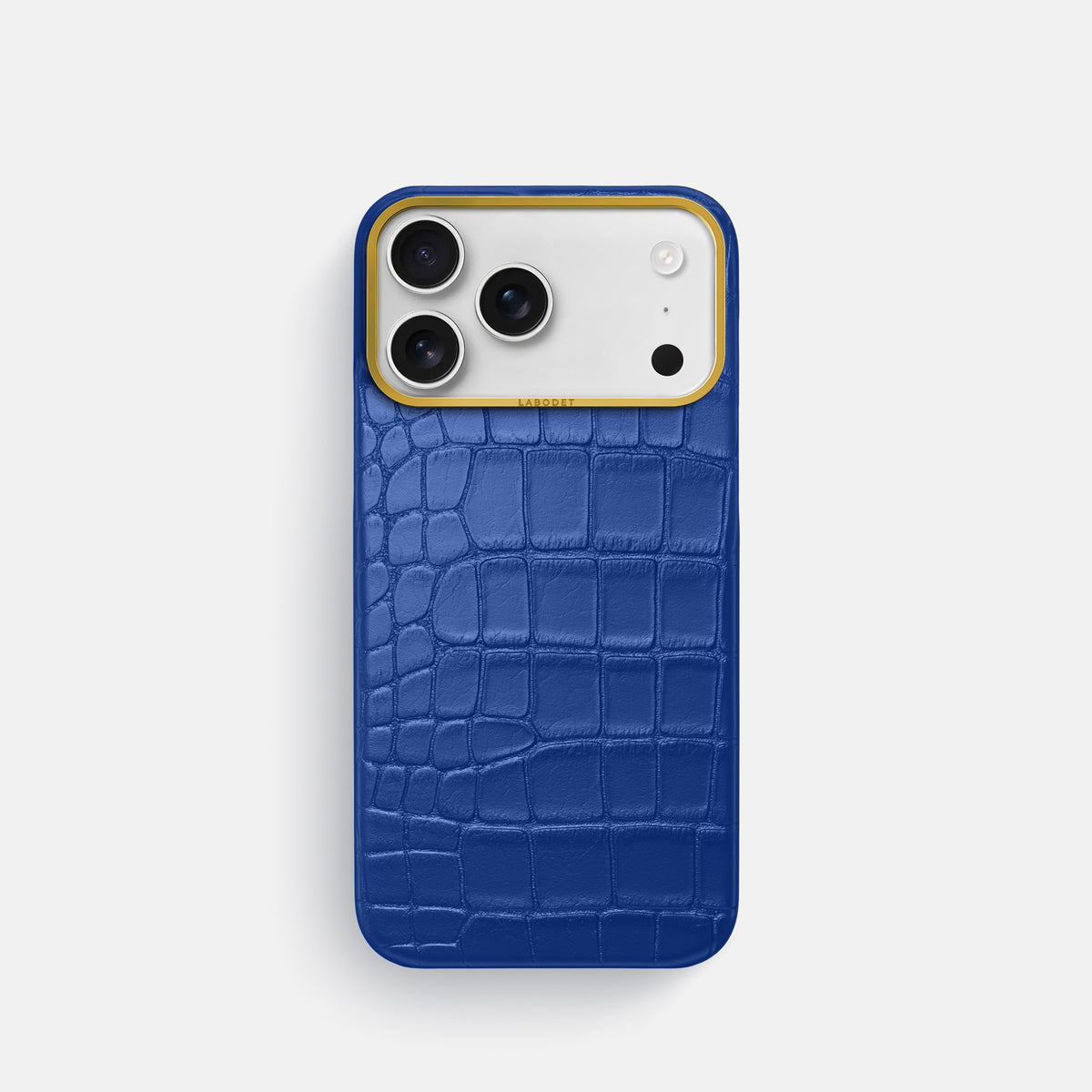 Classic Case For iPhone 17 Pro In Alligator -1 | Royal-Blue-Gold