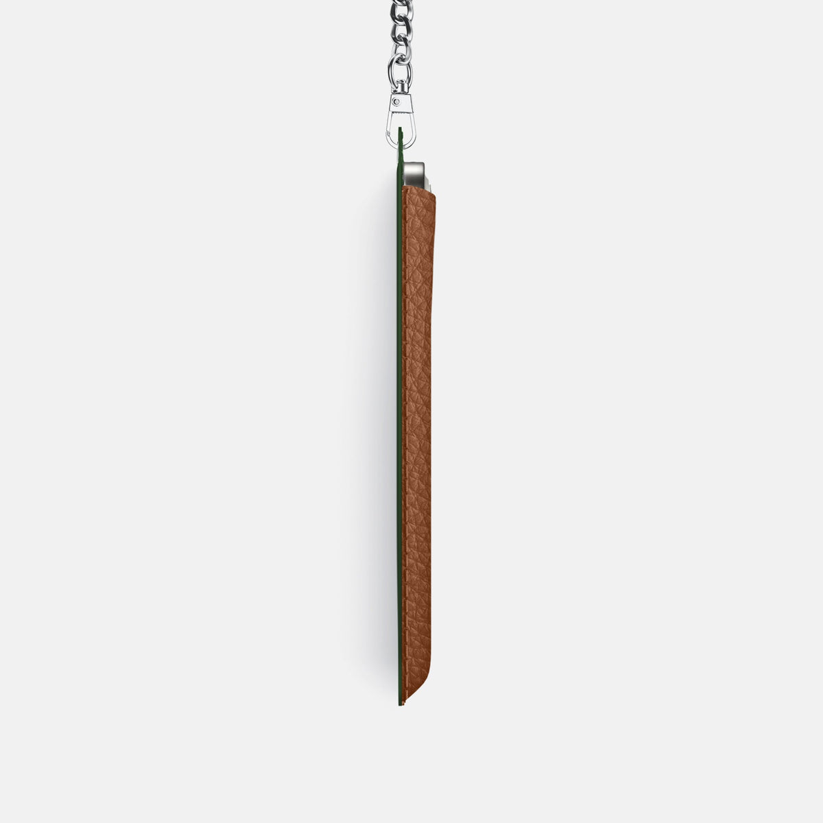 Crossbody Bag For iPhone 18 Pro In Calf -4 | Caramel-Steel