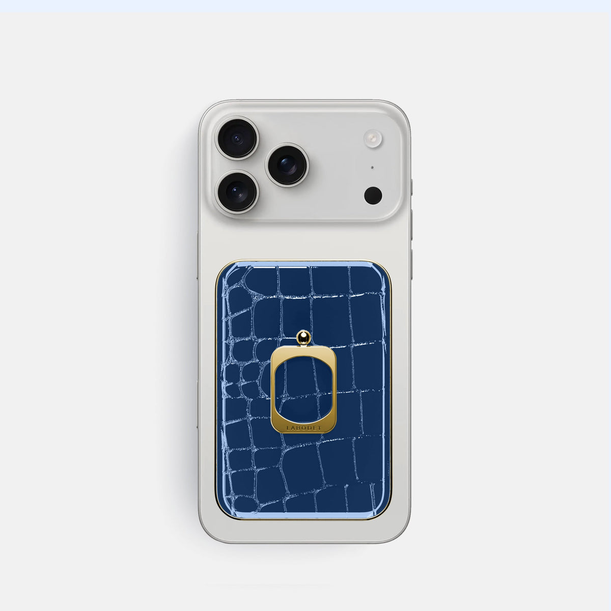 MagSafe Ring For iPhone 18 Pro In Shiny Alligator -2 | Mediterranean-Gold