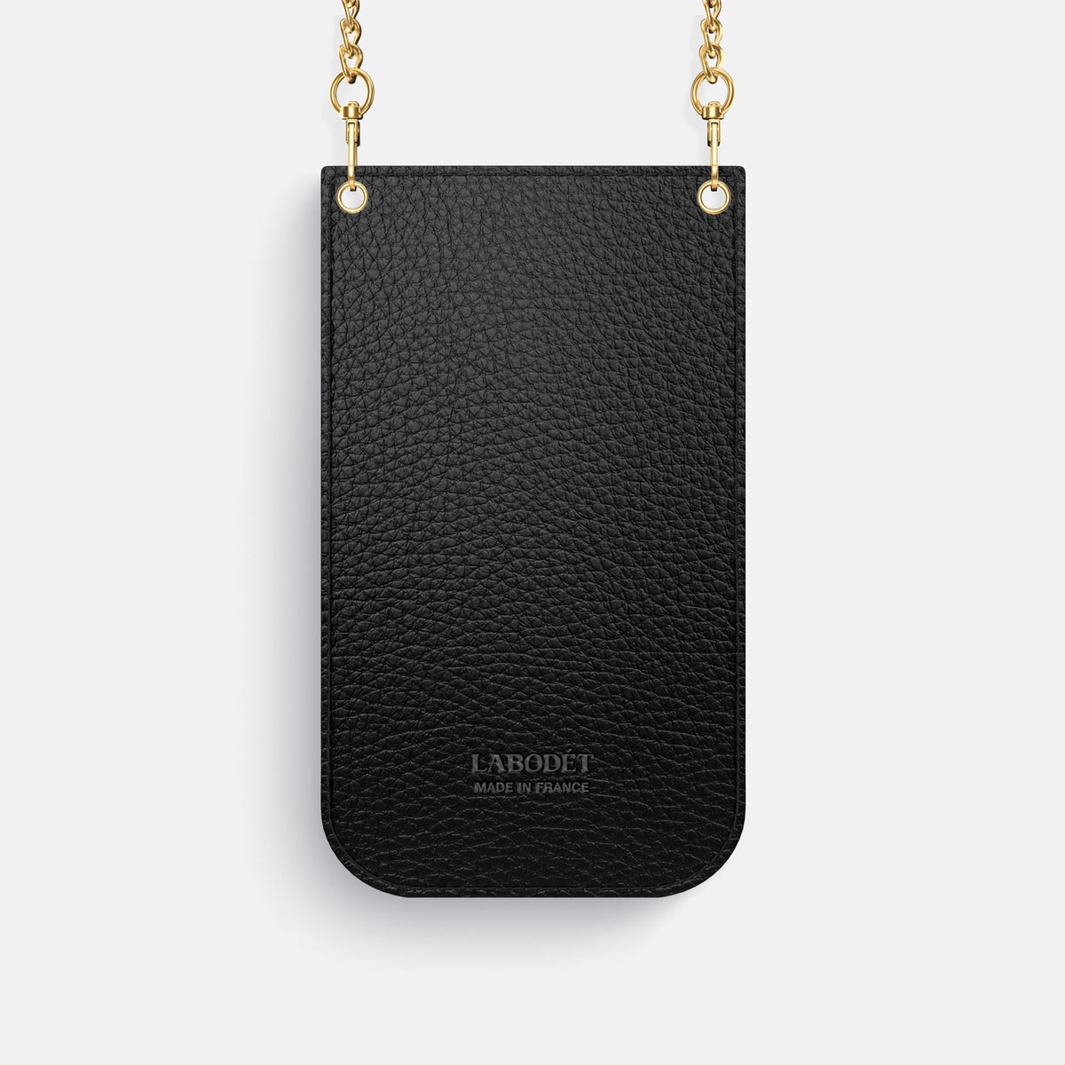 Crossbody Bag For iPhone 18 Pro In Calf -3 | Black-Gold