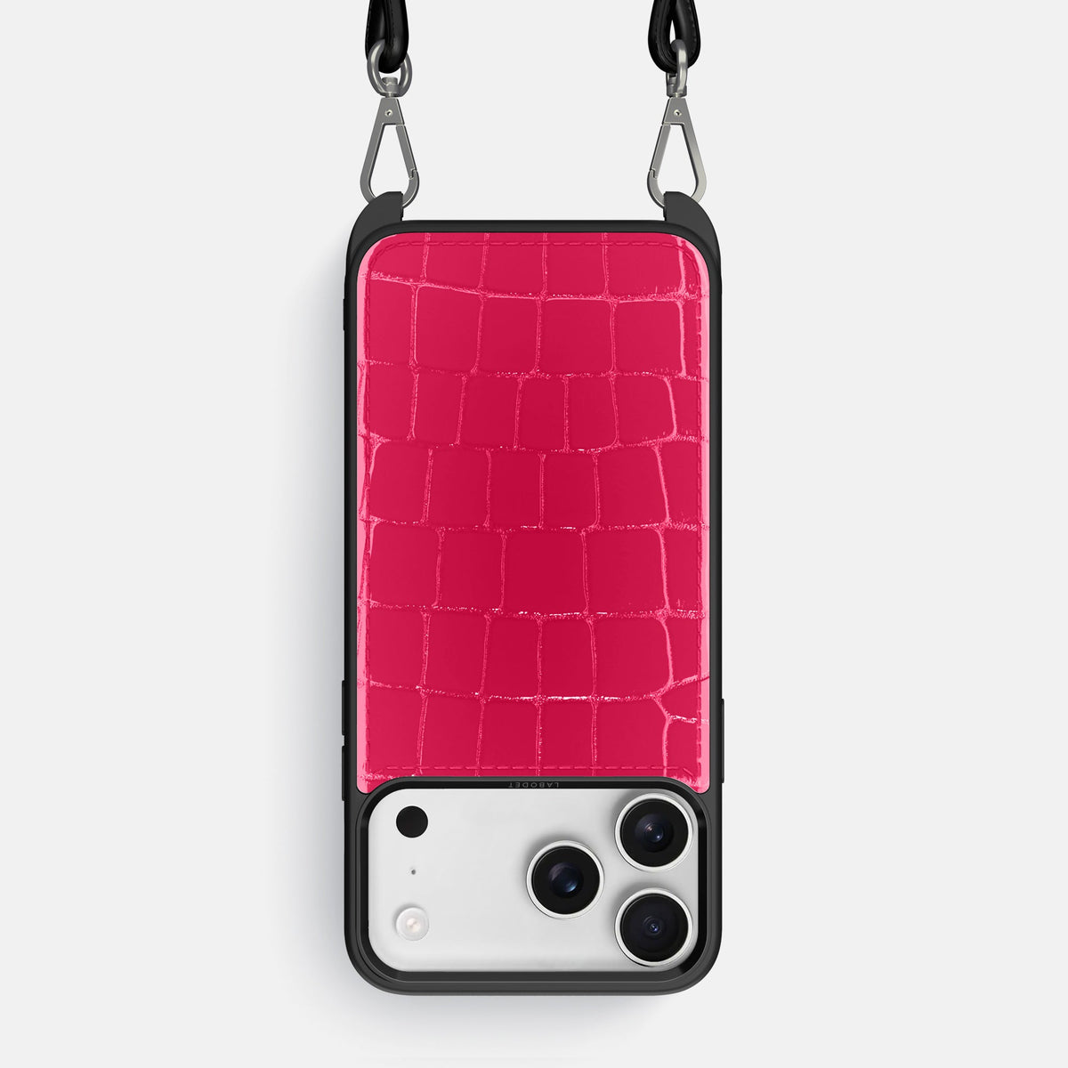 Crossbody Sport Case For iPhone 18 Pro Max In Shiny Alligator -1 | Pink-Panther