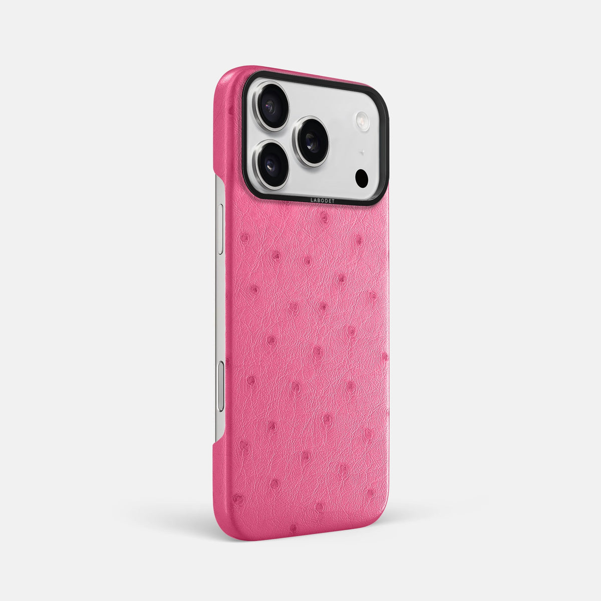 Classic Case For iPhone 18 Pro Max In Ostrich -2 | Pink-Black