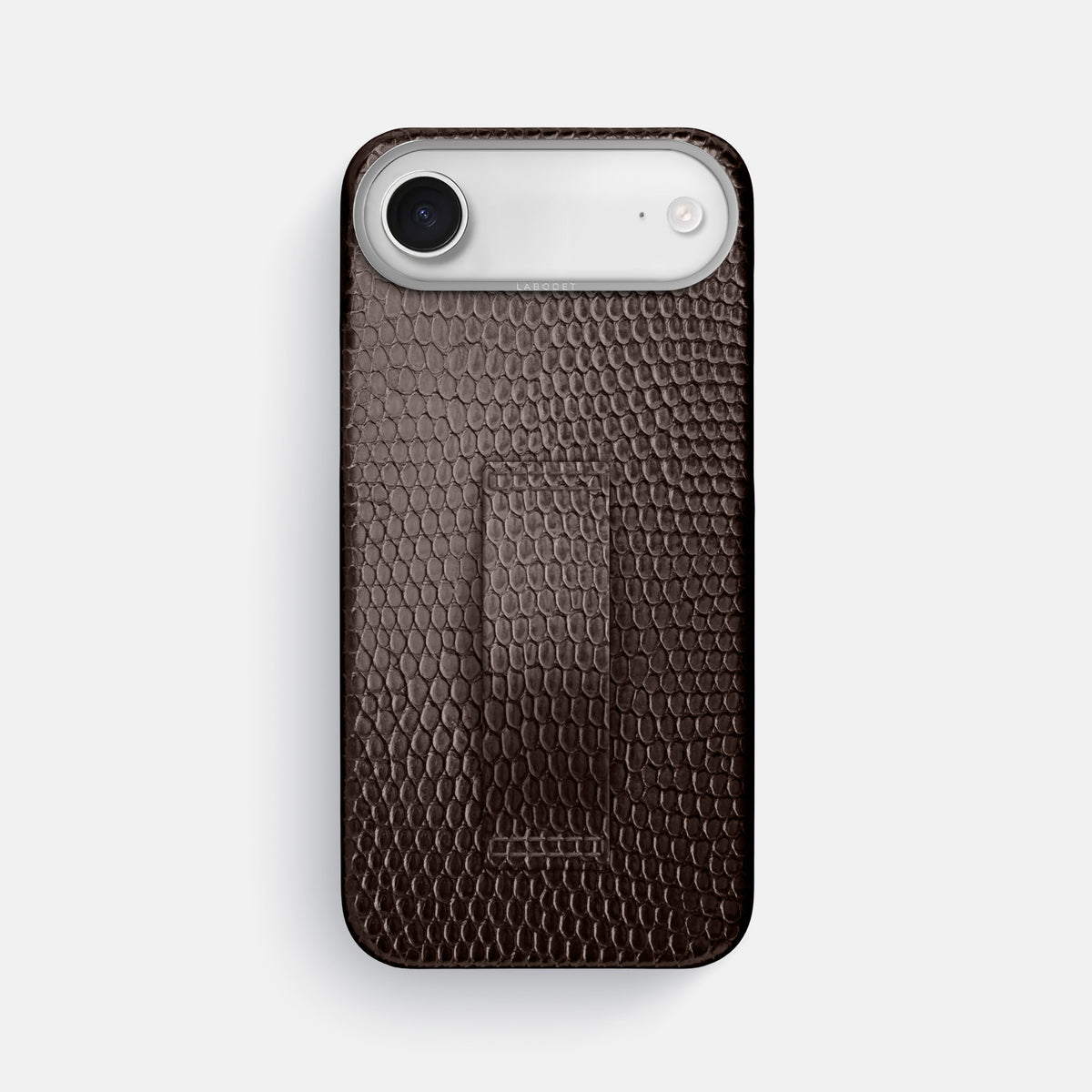 Finger Case For iPhone 17 Air In Lizard -1 | Brown-Steel