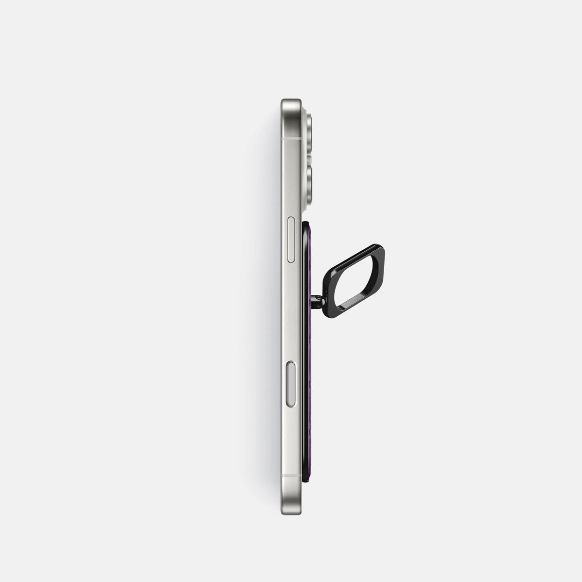 MagSafe Ring For iPhone 18 Pro In Alligator -3 | Purple-Black