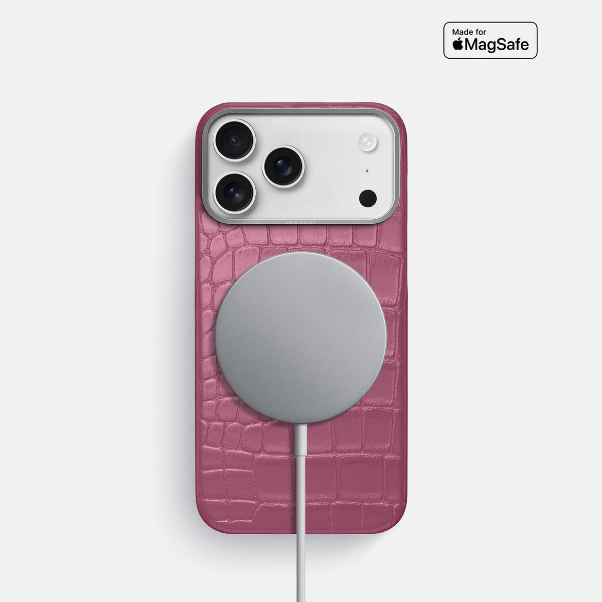 Classic Case For iPhone 18 Pro In Alligator -5 | Pink-Lagoon-Steel