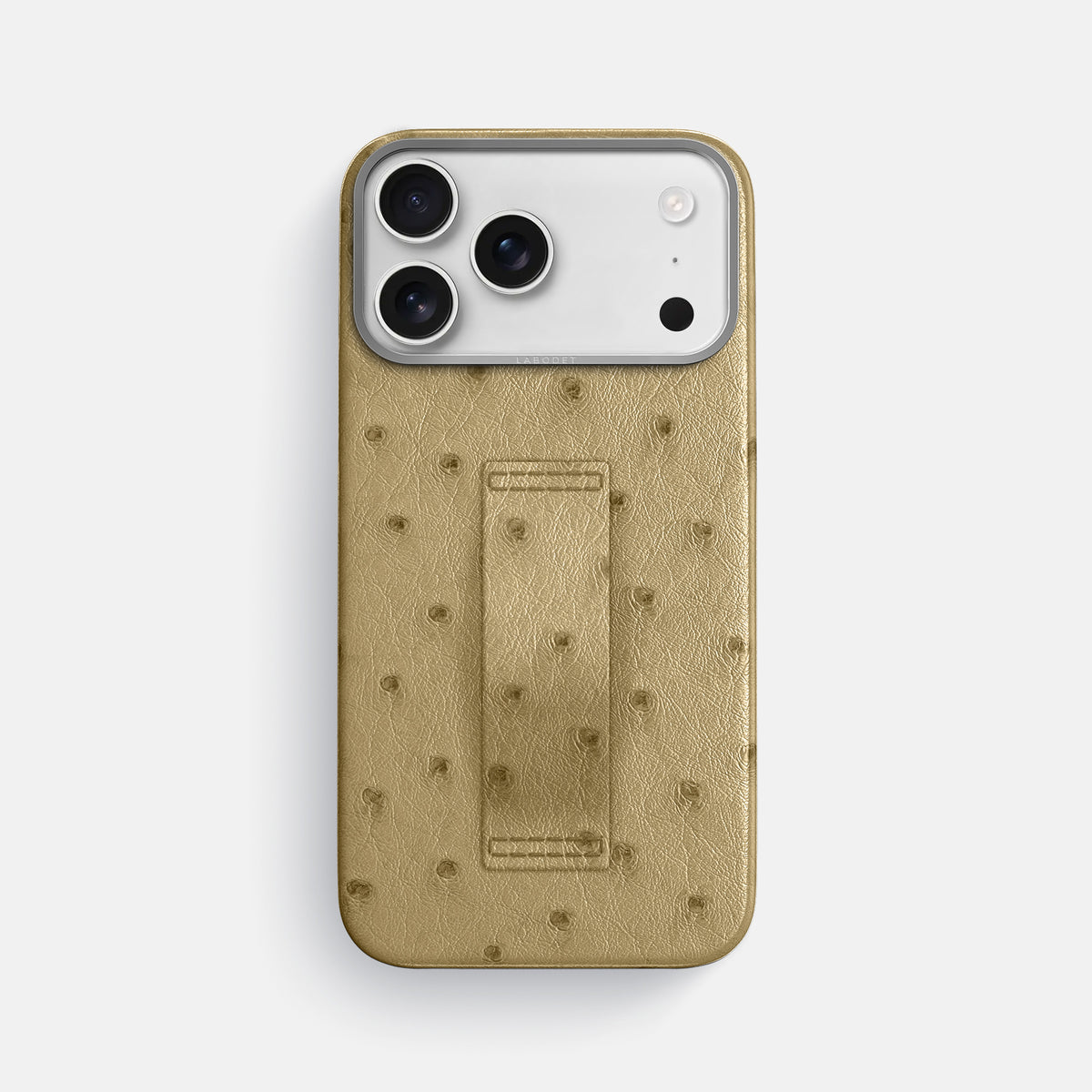 Finger Case For iPhone 17 Pro Max In Ostrich -1 | Desert-Sand-Steel