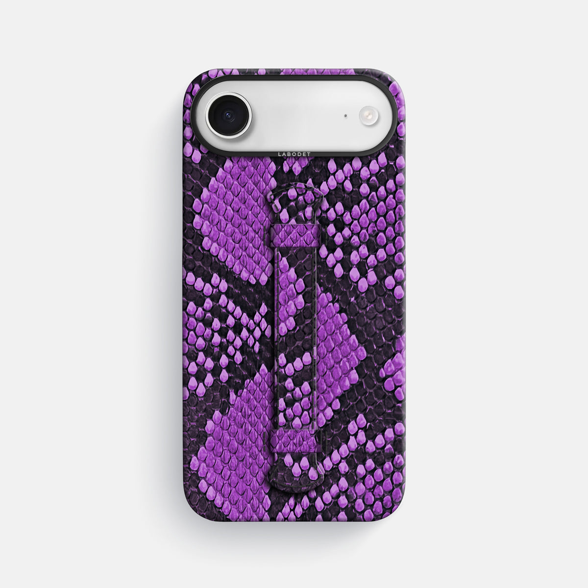 Center Handle For iPhone 17 Air In Deluxe Python -1 | Purple-Black