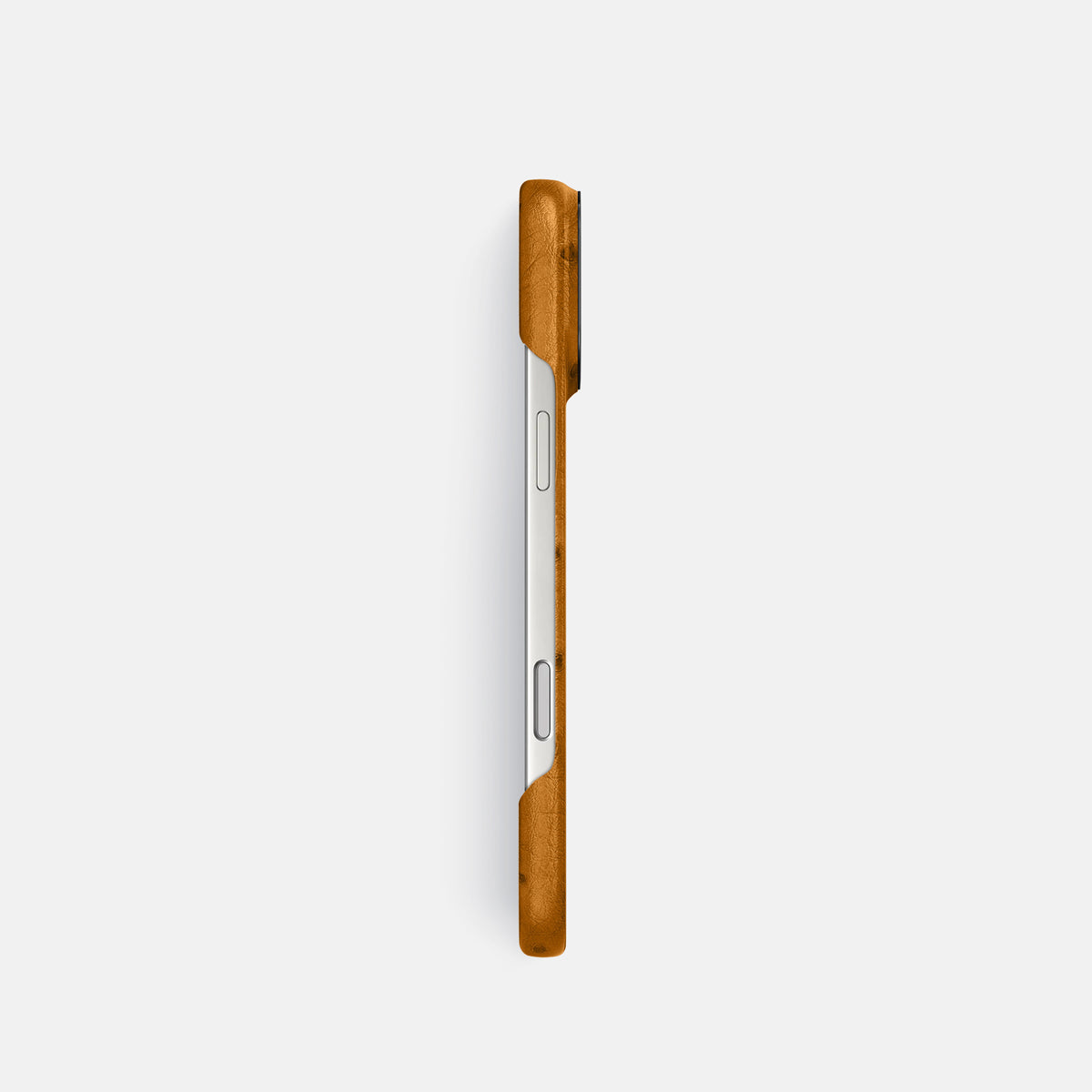 Classic Case For iPhone 17 Pro In Ostrich -3 | Chestnut-Black