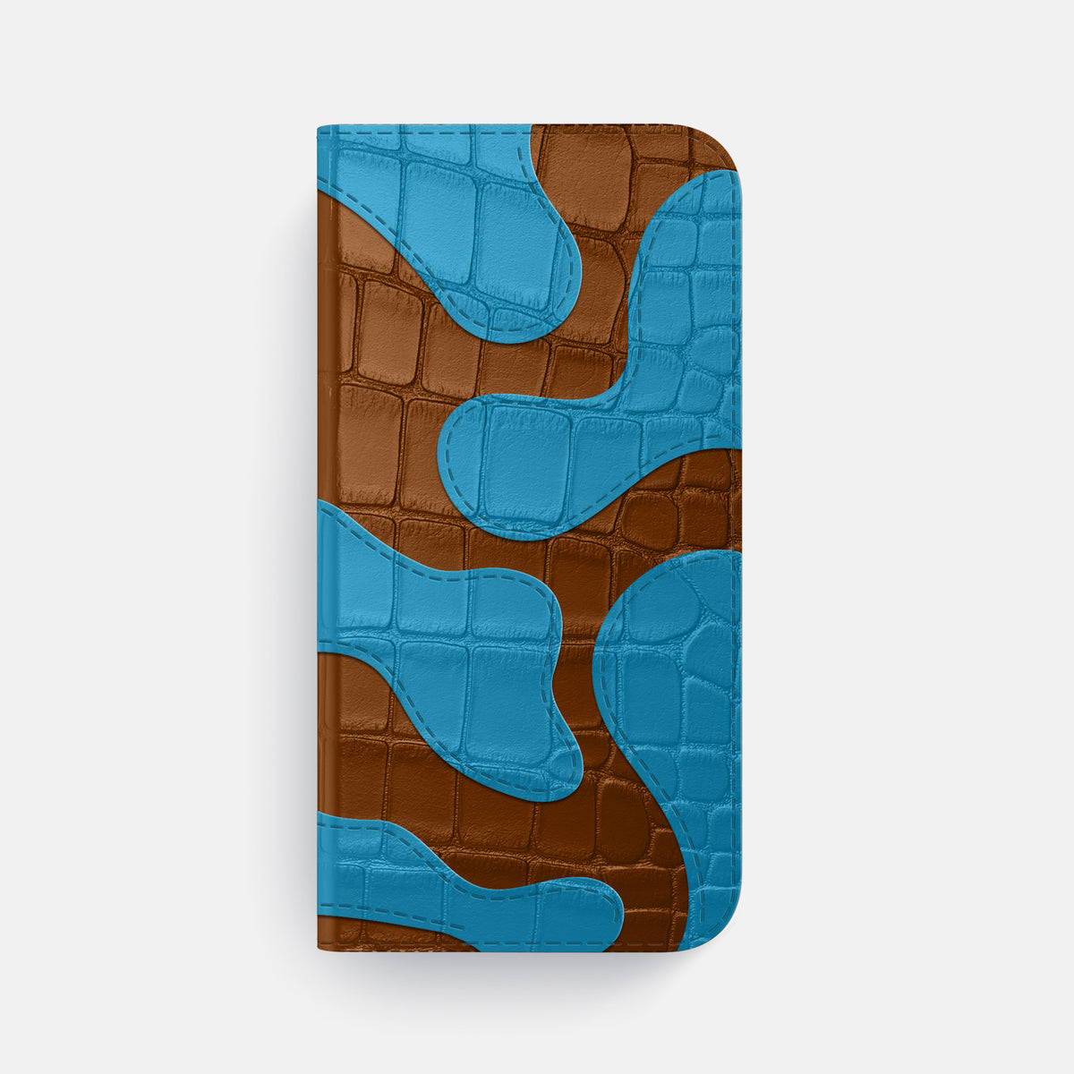 Camouflage Folio For iPhone 17 Air In Alligator -4 | Honey-Black