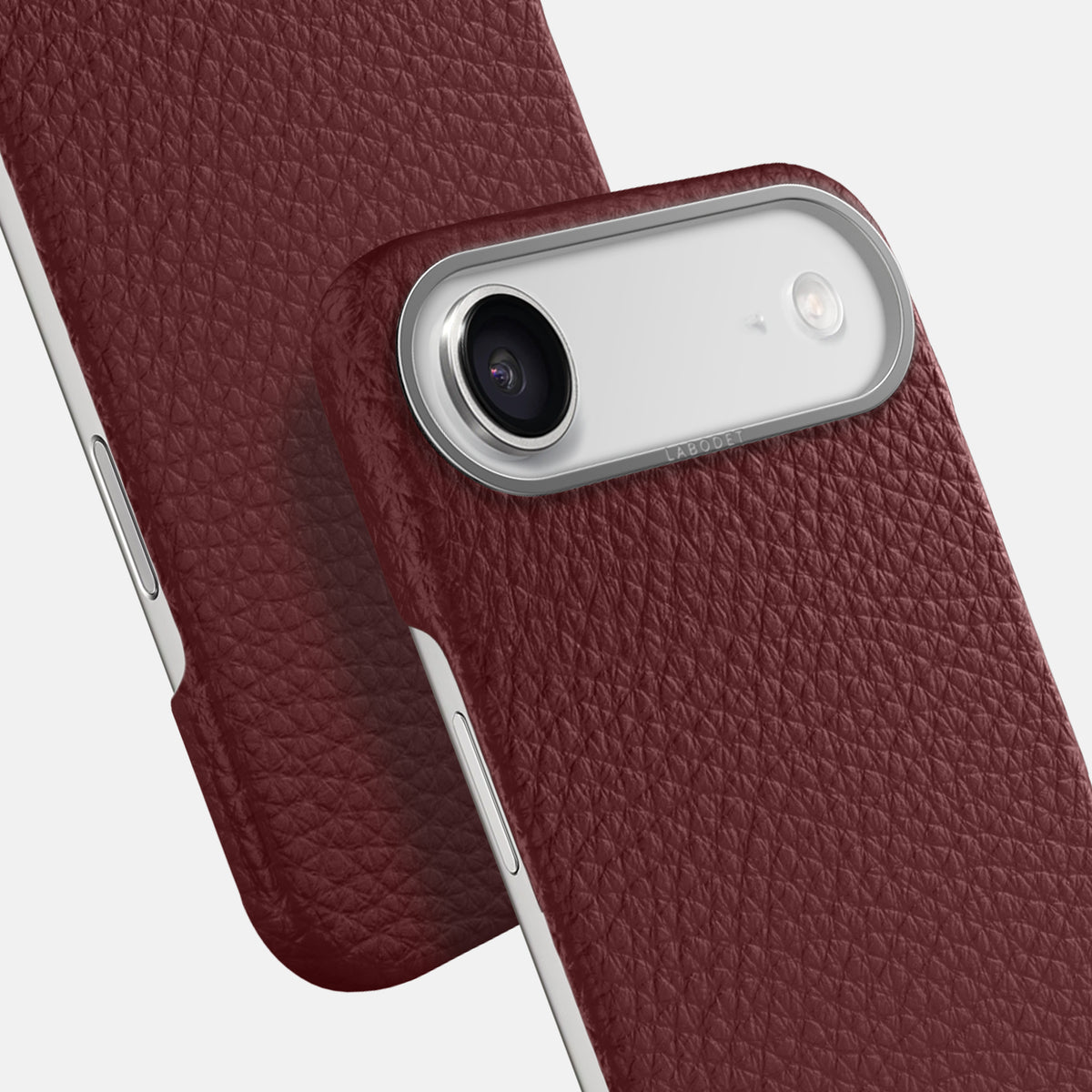 Classic Case For iPhone 17 Air In Calf -6 | Bordeaux-Steel