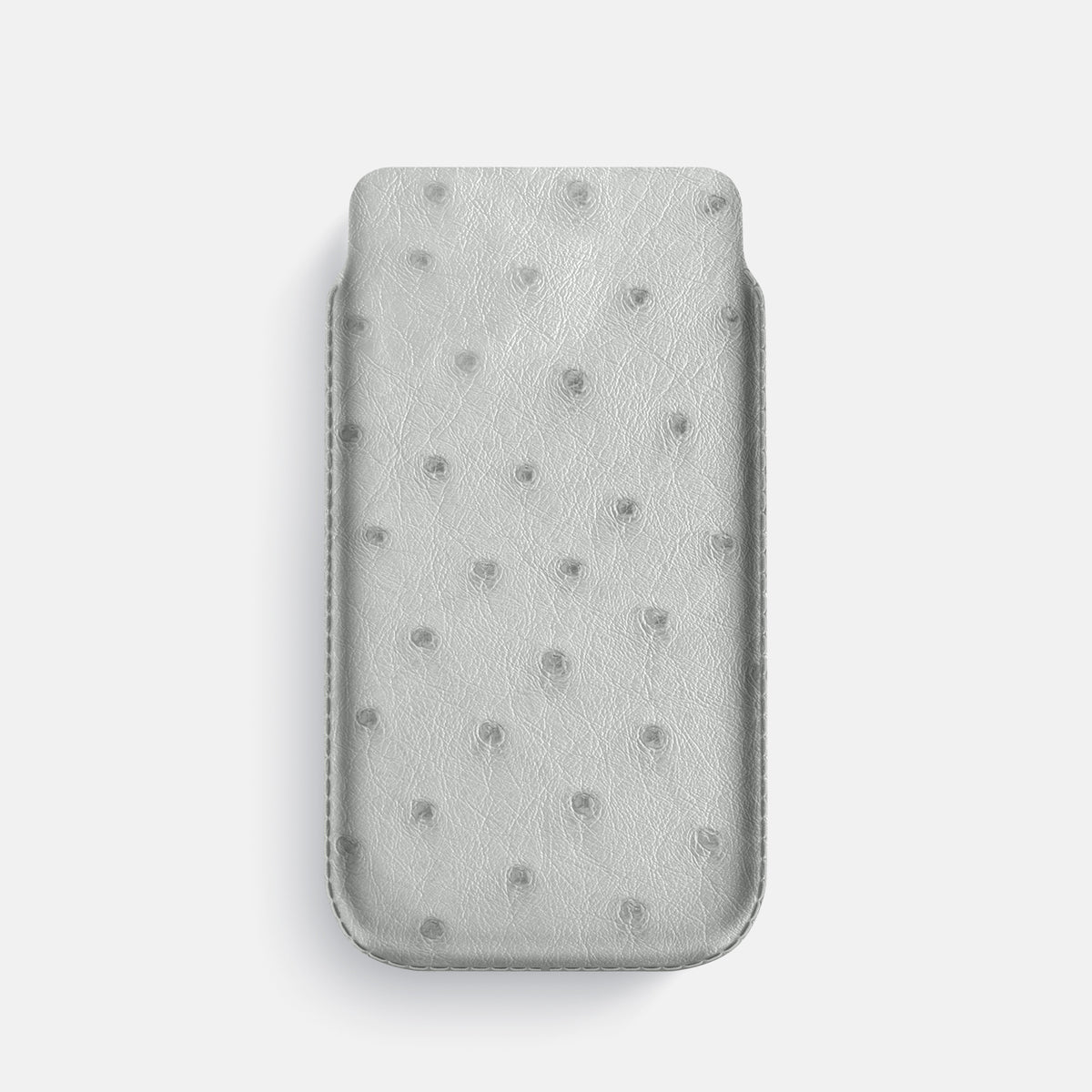 Pouch Case For iPhone 17 Pro In Ostrich -1 | White