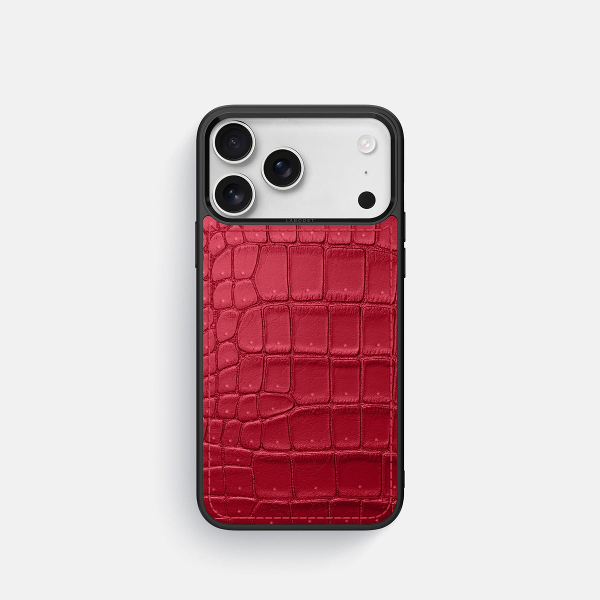 Sport Case For iPhone 18 Pro In Porosus Crocodile -1 | Burgundy
