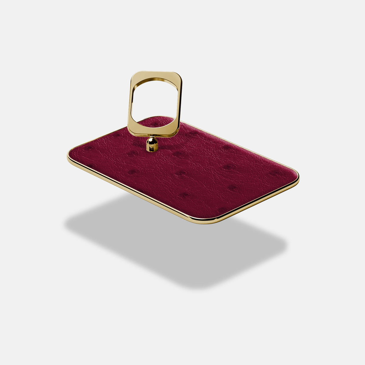 MagSafe Ring For iPhone 18 Pro In Ostrich -4 | Bordeaux-Gold
