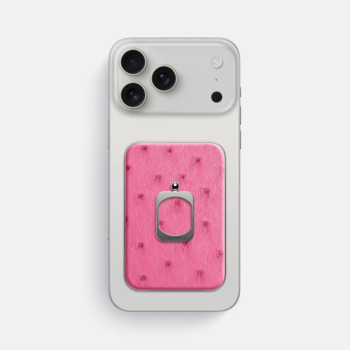 MagSafe Ring For iPhone 17 Pro Max In Ostrich -2 | Pink-Steel