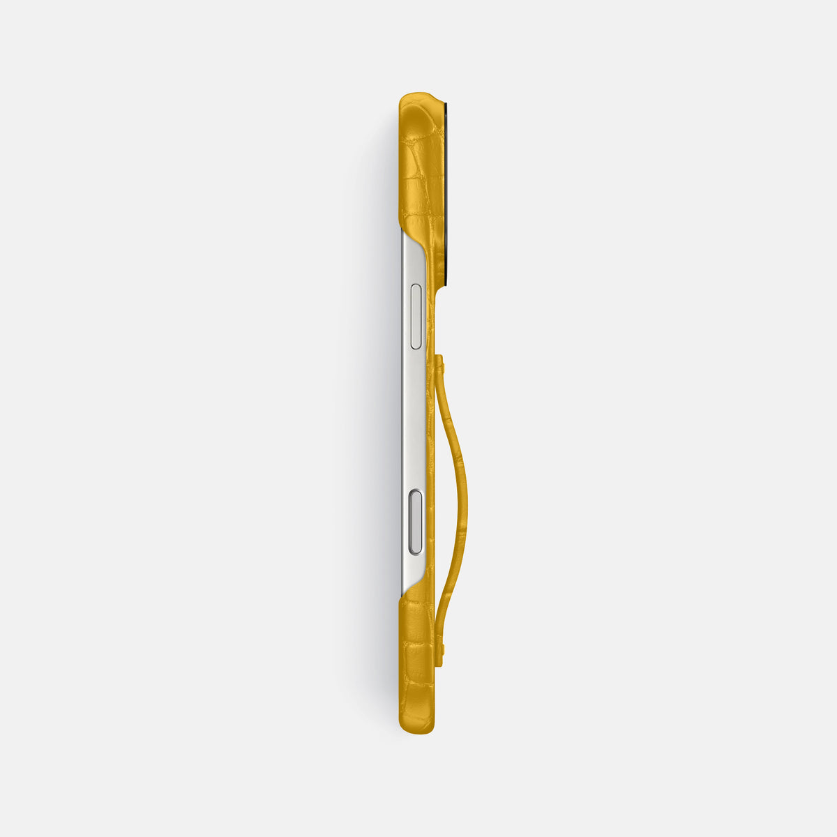 Finger Case For iPhone 17 Pro Max In Alligator -3 | Yellow-Black