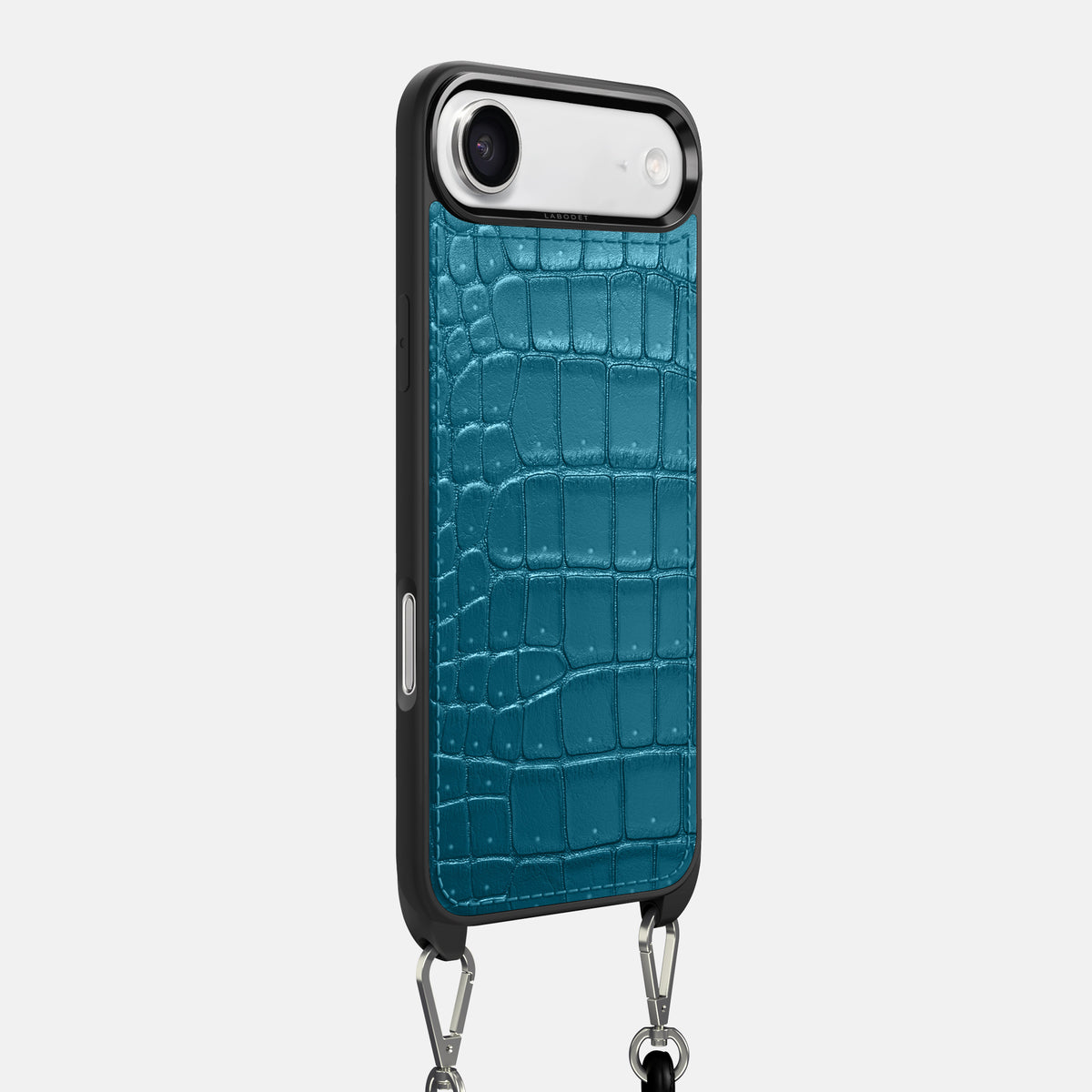 Crossbody Sport Case For iPhone 17 Air In Porosus Crocodile -2 | Turquoise